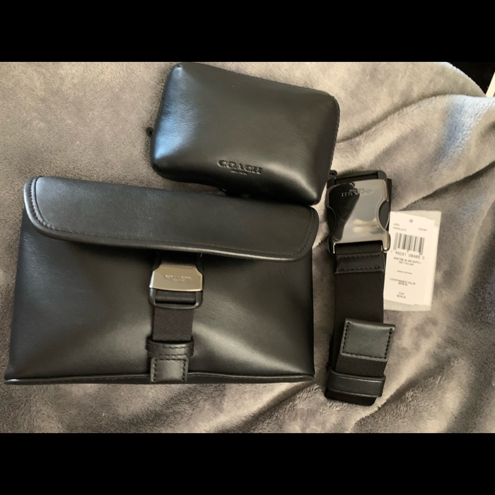 Men’s coach belt bag set